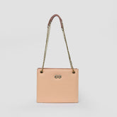 Bella Pink Croc Chain Bag